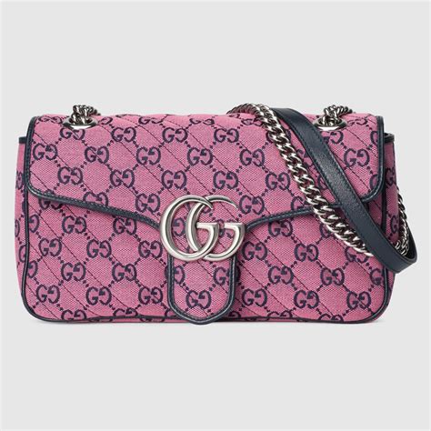 gucci pink and blue bag|gucci pink marmont bag.